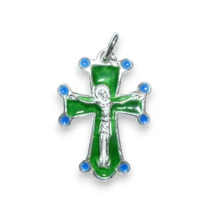 Croix pendentif Christ, crucifix en argent massif – 3 cm – NA0197