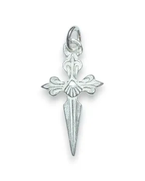 Croix de Saint-Jacques de Compostelle en argent massif – 3,2 cm – NA94