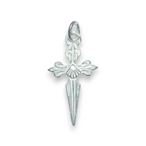 Croix de Saint-Jacques de Compostelle en argent massif – 3,2 cm – NA94