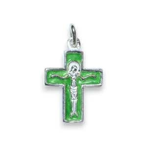 Pendentif crucifix, bijou Christ argent massif – 2,6 cm – NA0181