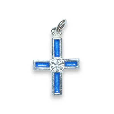 Croix avec Chrisme – bijou en argent massif – 3cm – NA0126