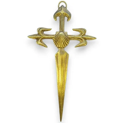 Croix de Saint-Jacques de Compostelle, croix murale – 28 cm – 0217