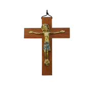 Christ en Majesté, Jésus couronné sur croix de bois