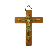 Christ en Majesté, Jésus couronné sur croix de bois