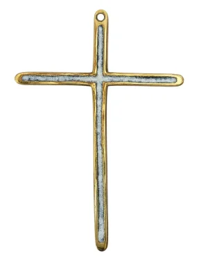 Croix Communion en bronze émaillé – 14,5 cm – 0188
