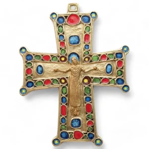 Crucifix mural richement orné – 15 cm – 072BIS