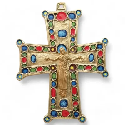 Crucifix mural richement orné – 15 cm – 072BIS