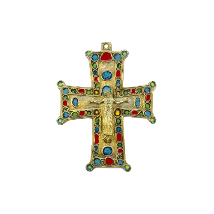 Crucifix mural richement orné – 15 cm – 072BIS