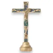 Crucifix sur socle, christogramme INRI