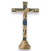 Crucifix sur socle, christogramme INRI