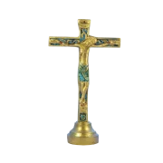Crucifix sur socle, christogramme INRI