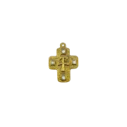 Monogramme Chrisme sur croix avec cabochons
