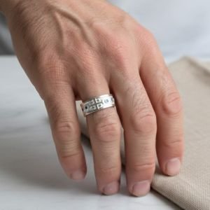 Bague dizainier argent massif – NA104