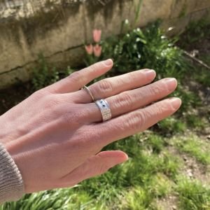 Bague dizainier argent massif – NA104