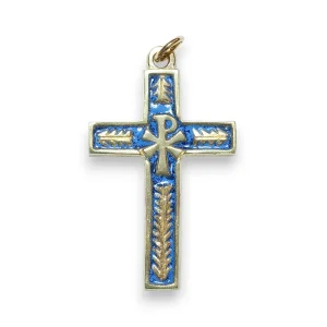 Croix de communion en bronze émaillé – 5,7 cm – 0125