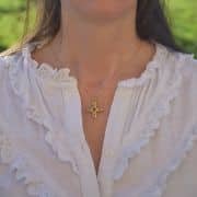 Croix celte en pendentif, bijou religieux – 2,7 cm – 0224