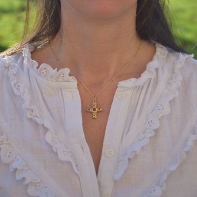 Croix celte en pendentif, bijou religieux – 2,7 cm – 0224