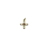 Croix celte en pendentif, bijou religieux – 2,7 cm – 0224 blanc - Les Tailleurs d'Images