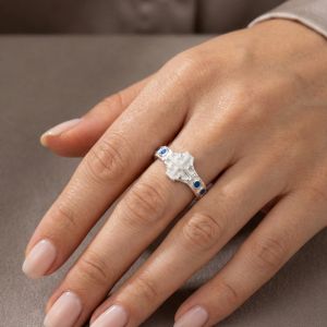 Dizainier argent et émaux