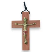 Christ couronné Crucifix en majesté bois