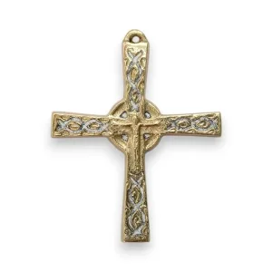 Crucifix bronze émaillé – 9cm – 320