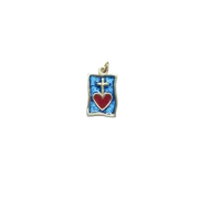 Pendentif du sacré-cœur – 2,7cm – V19 bleu - Les Tailleurs d'Images