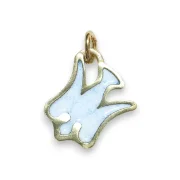 Pendentif colombe blanche