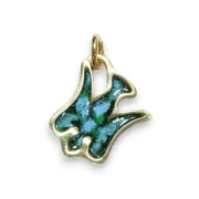 Pendentif colombe verte