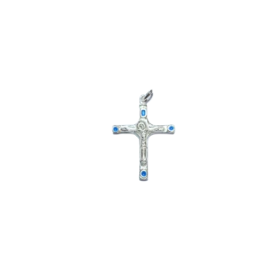 Pendentif crucifix Christ argent massif – 3,8 cm – NA0202