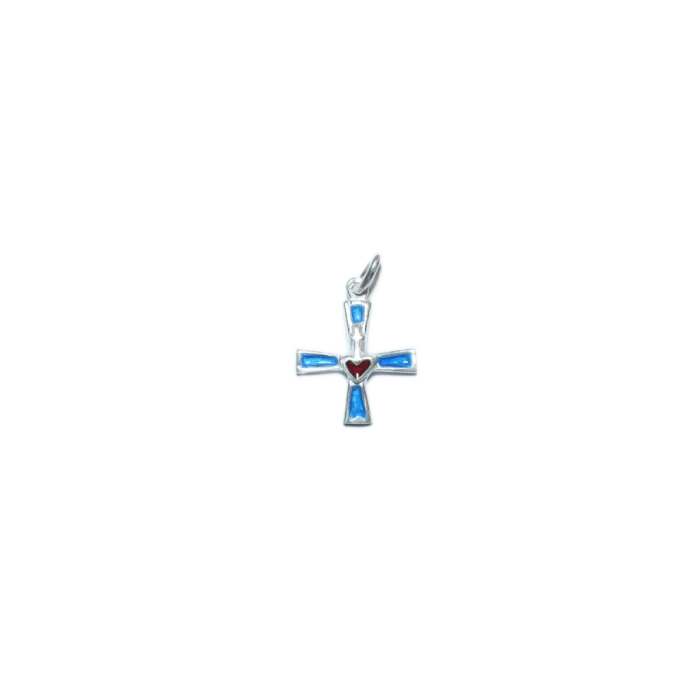 Sacré-Coeur, croix en pendentif, bijou religieux – 2,2 cm – NA0155