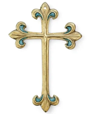 Croix fleur de lys – 17 cm – 0177