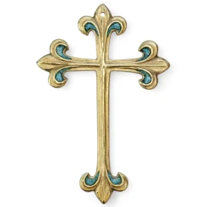 Croix fleur de lys – 17 cm – 0177