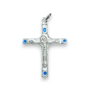 Pendentif crucifix Christ en argent massif – 3,8 cm – NA0202