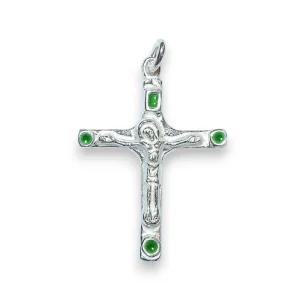 Pendentif crucifix Christ argent massif – 3,8 cm – NA0202