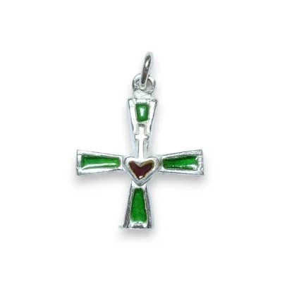 Sacré-Coeur, croix en pendentif, bijou religieux – 2,2 cm – NA0155