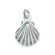 Pendentif en argent massif coquille de Saint-Jacques de Compostelle