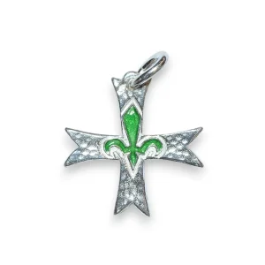 Pendentif croix scoute argent – 2,2 cm – VA10