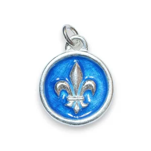 Pendentif fleur de lys argent – 2.1cm – NA0140