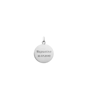 Médaille baptême argent-0180AG16 – 16mm