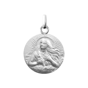 Médaille baptême argent – 0229AG - 16mm | Les Tailleurs d'Images