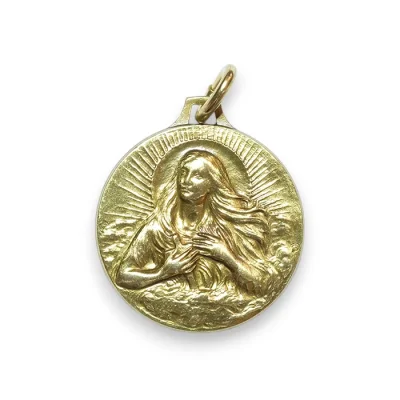 Médaille Sainte Marie-Madeleine – Laiton patiné – 2.3 cm – 3cm – 0229 – 0229C30