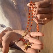 chapelet en cornaline