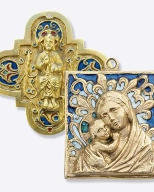 Icones bronze et plaques d'art religieux