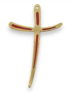 Croix contemporaine élégante et fine – 10 cm – L10