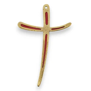 Croix contemporaine élégante et fine – 14 cm – L12