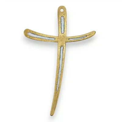 Croix contemporaine élégante et fine – 14 cm – L12